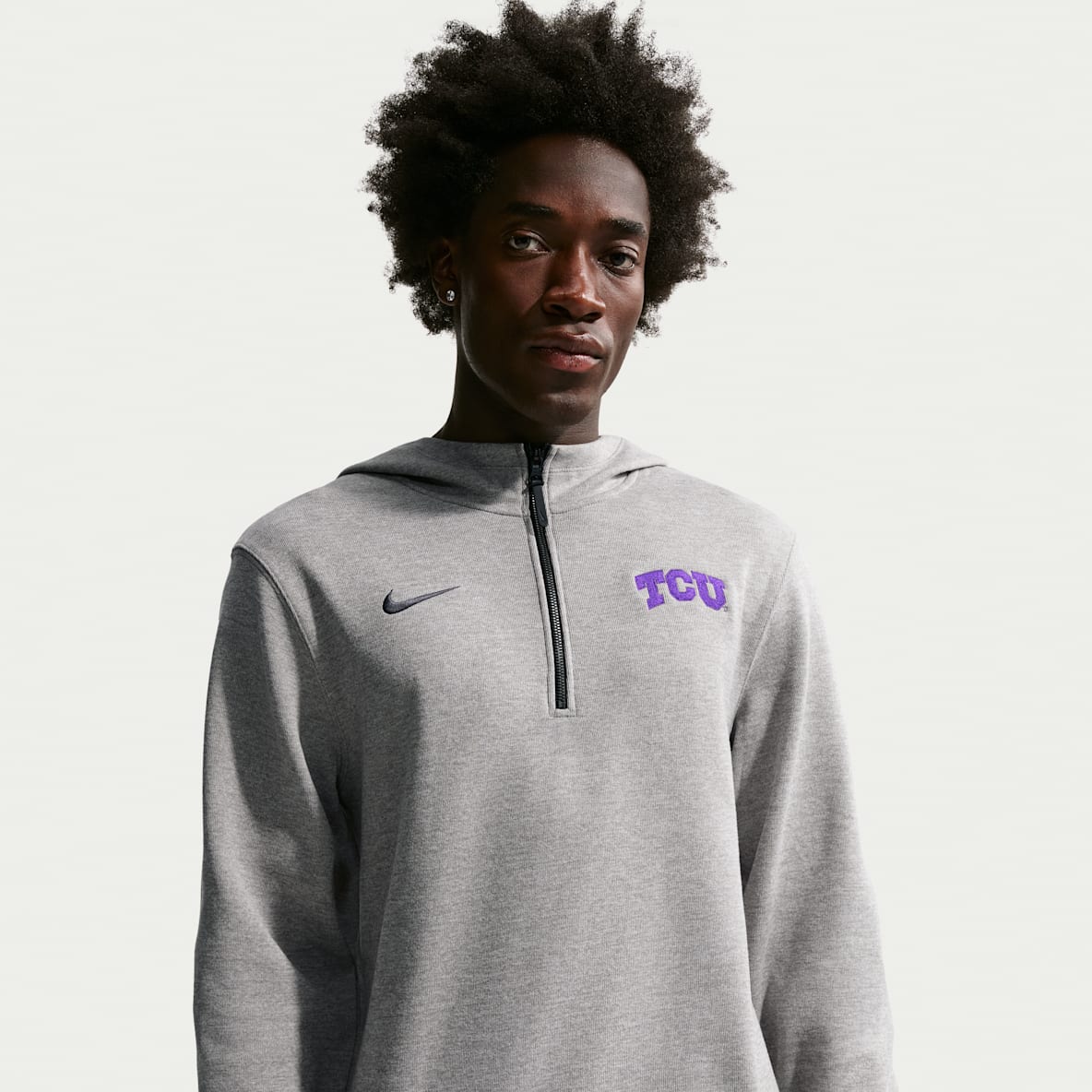 TCU Horned Flogs Nike NCAA Men's Basketball Coaches' Pullover Hoodie