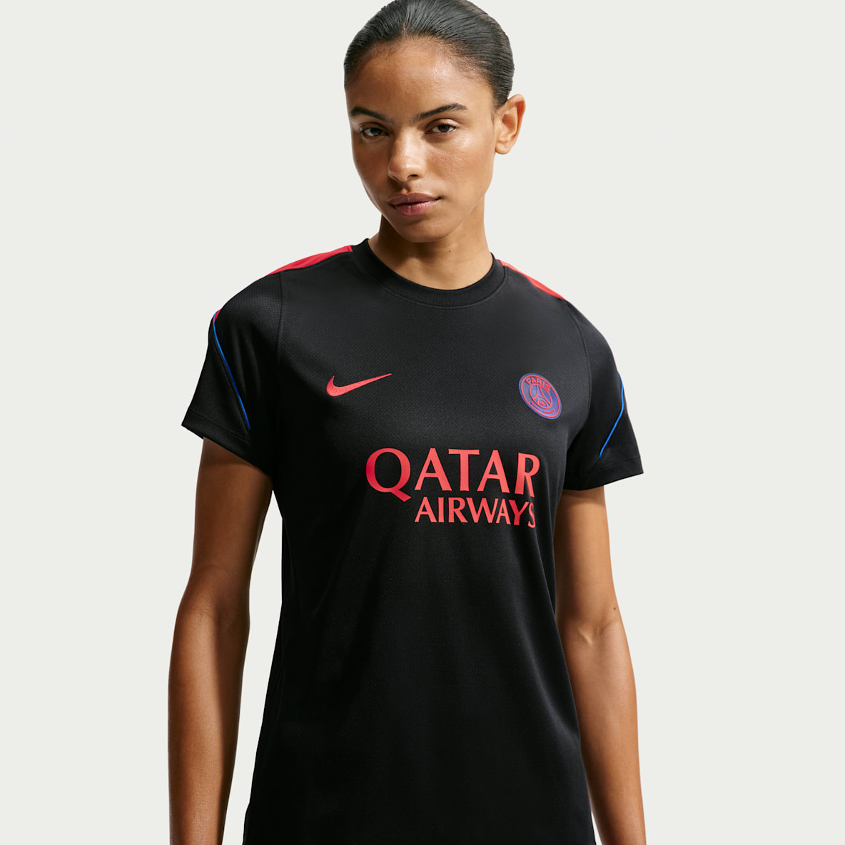 Paris Saint-Germain Strike Kortärmad fotbollströja Nike Dri-FIT för kvinnor