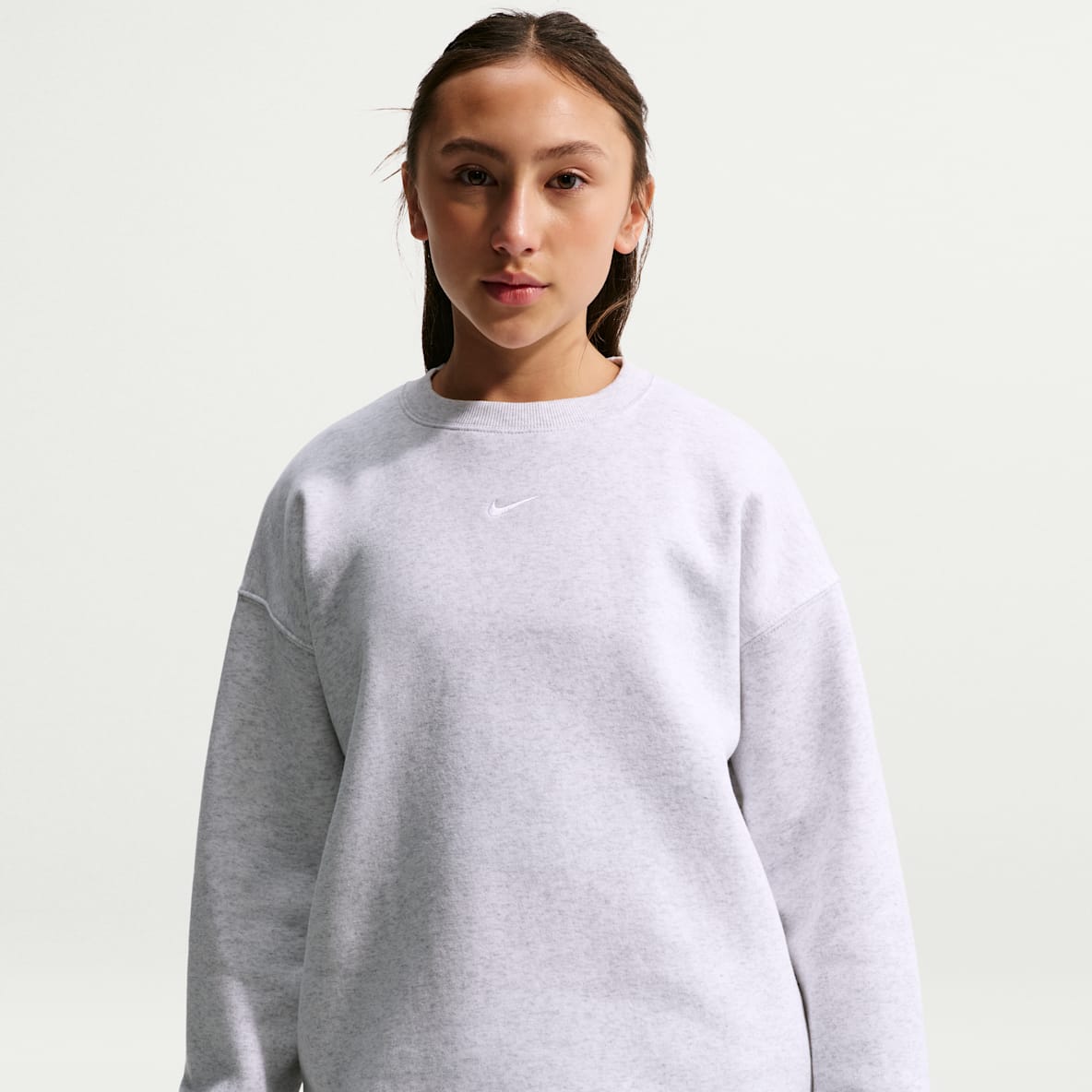 Nike Sportswear Studio Sweat oversize à col ras-du-cou pour ado (fille)