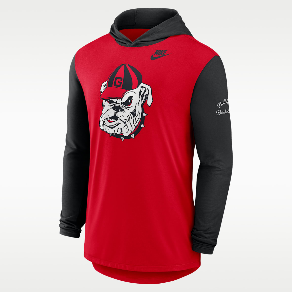 Georgia Campus Legacy Playera de manga larga universitaria Nike Dri-FIT con gorro para hombre