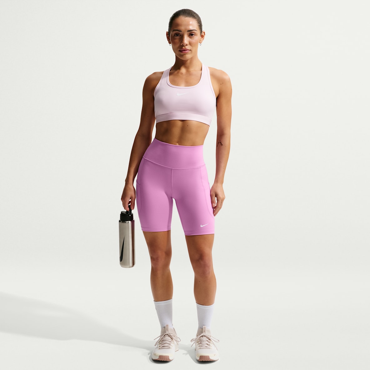 Nike One Women's High-Waisted 8" Biker Shorts with Pockets