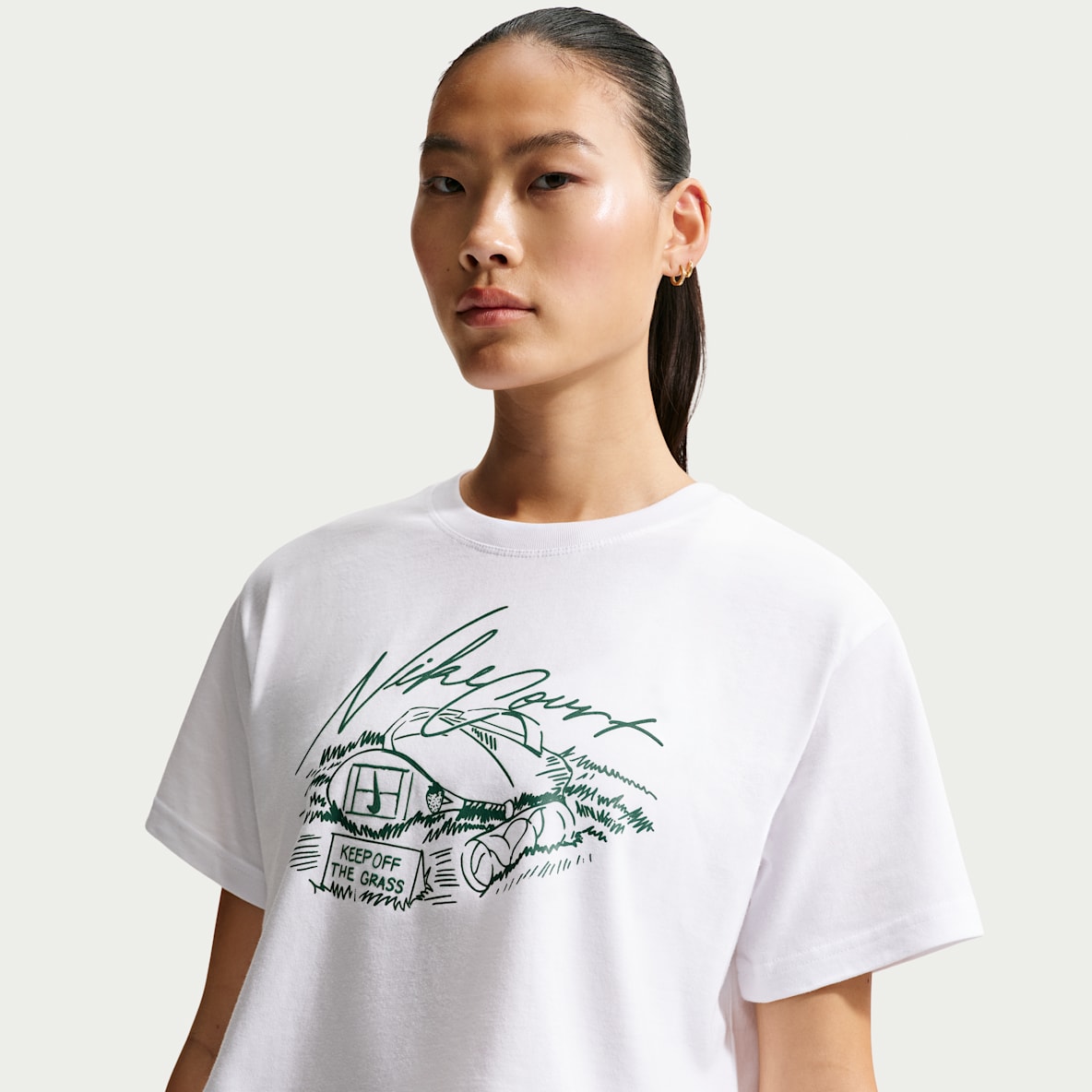 Nike T-shirt de tennis court pour Femme