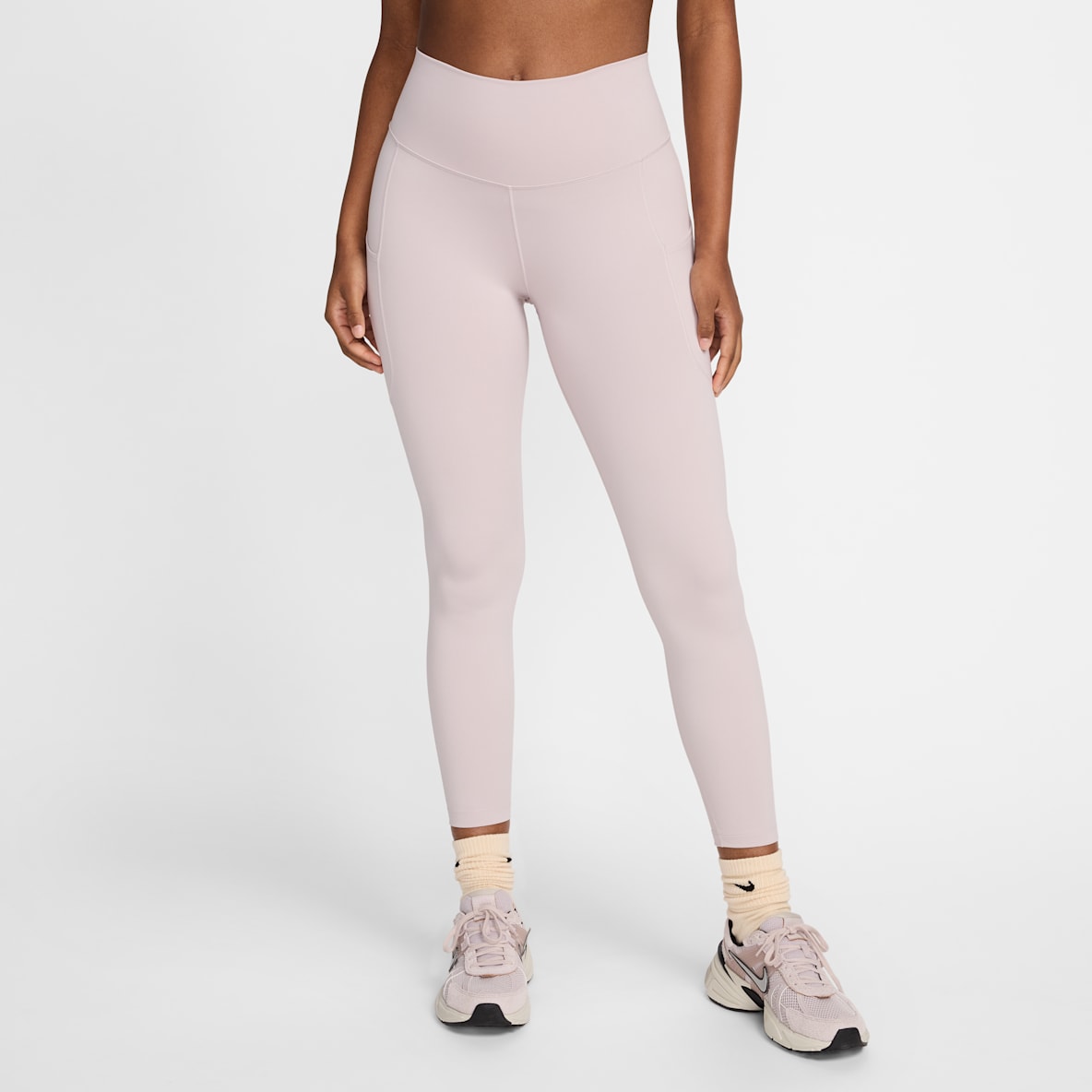 Nike One Leggings tiro alto de 7/8 con bolsillos para mujer