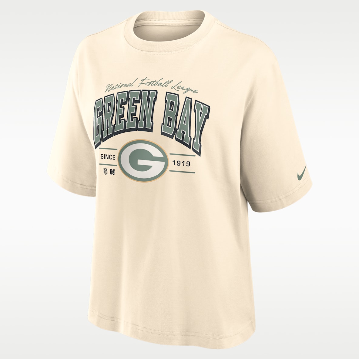 Green Bay Packers Vintage Mod Boxy Women's Nike NFL T-Shirt