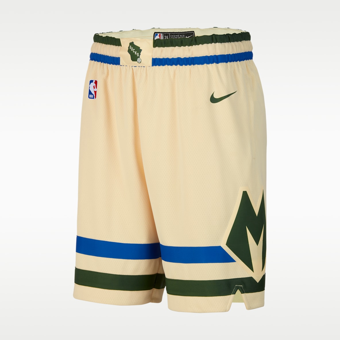 Milwaukee Bucks City Edition Short Nike Dri-FIT NBA Swingman pour homme