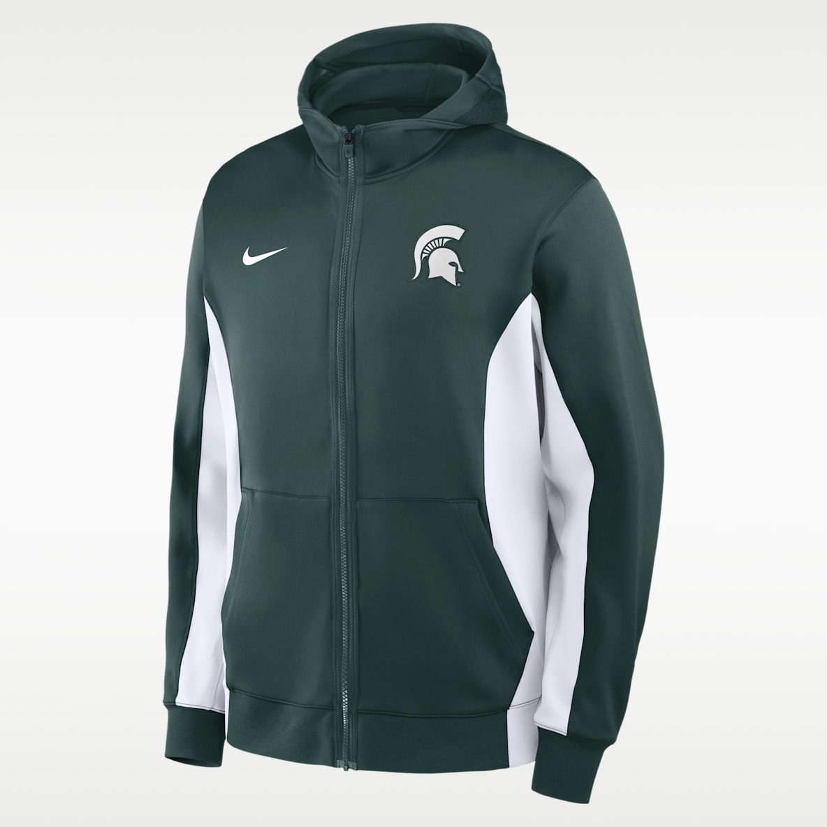 Michigan State Courtside Men's Nike Dri-FIT College Full-Zip Jacket