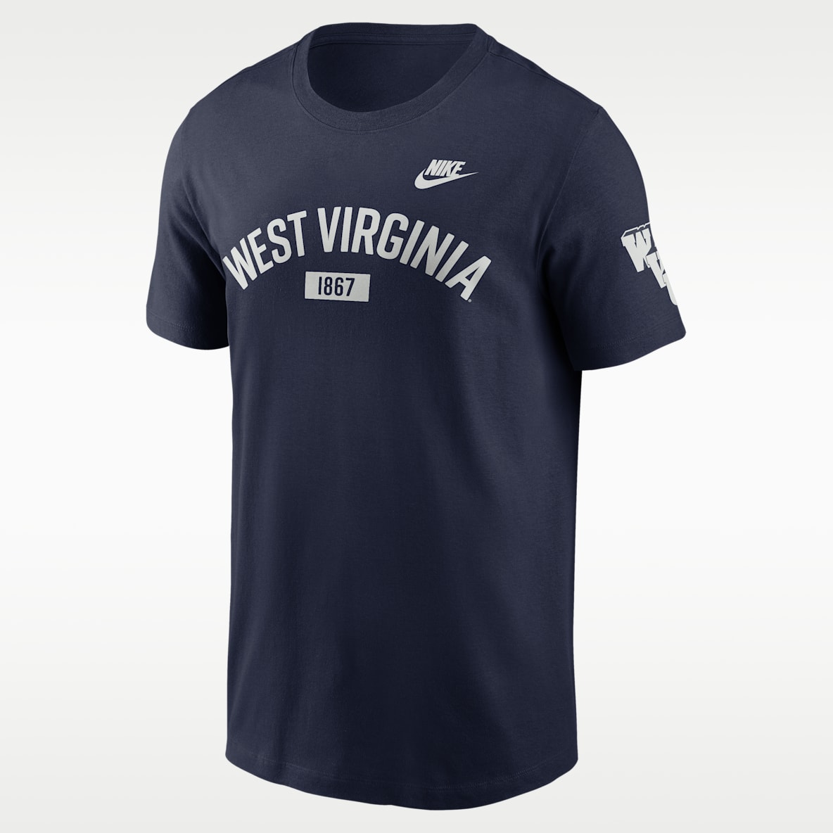 West Virginia Legacy Arch 2-Hit Men's Nike College T-Shirt