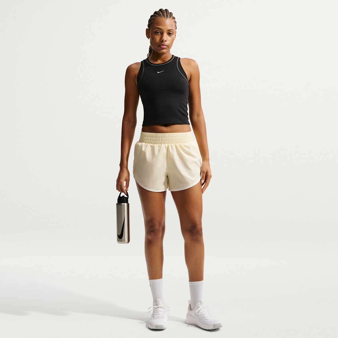 Nike One Vävda shorts med innerbyxor för kvinnor