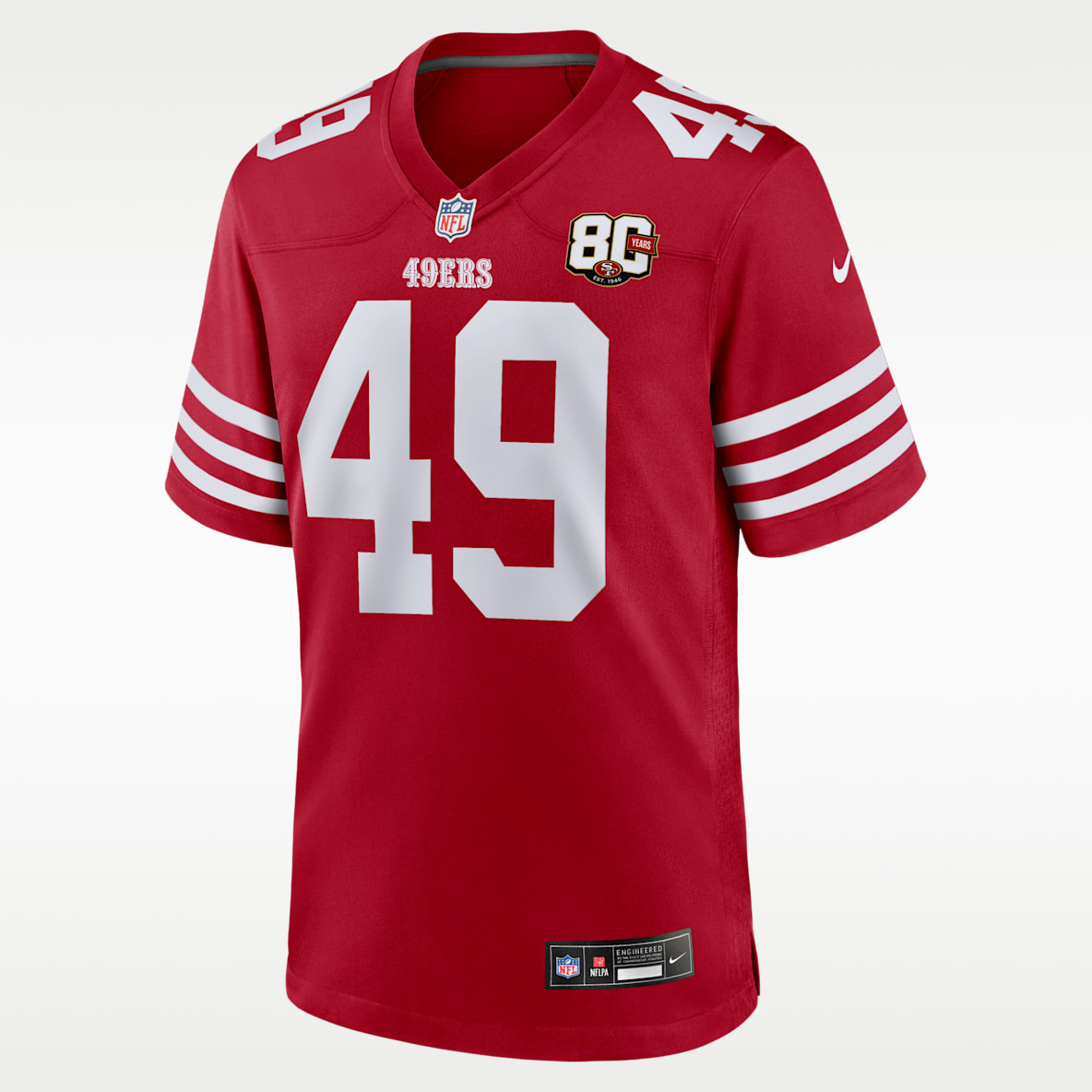 The Faithful San Francisco 49ers 80th Anniversary Men's Nike NFL Game Jersey
