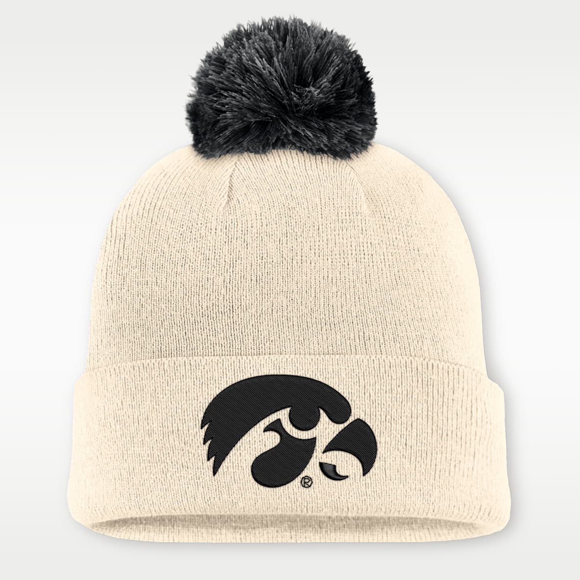 Iowa Campus Prep Script Men's Nike College Cuffed Pom Beanie
