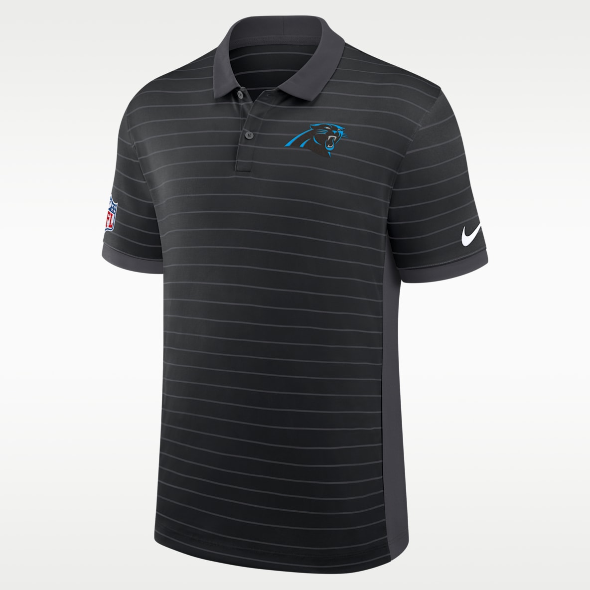 Carolina Panthers Sideline Victory Stripe Men's Nike Dri-FIT NFL Polo