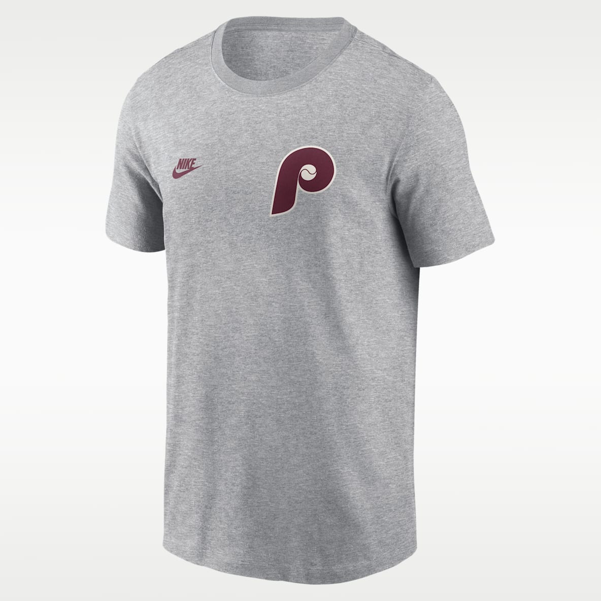 Philadelphia Phillies Cooperstown 2-Hit Large Logo Men's Nike MLB T-Shirt