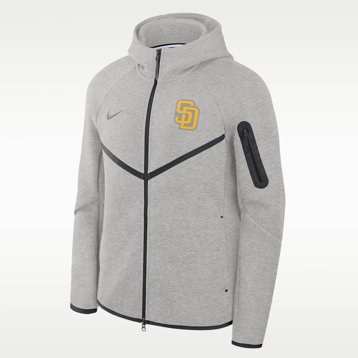 San Diego Padres Tech Fleece Windrunner Men's Nike MLB Full-Zip Hooded Jacket
