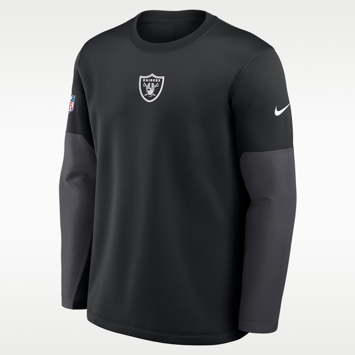 Las Vegas Raiders Scripted To Win Sideline Coach Men's Nike Therma-FIT NFL Long-Sleeve T-Shirt