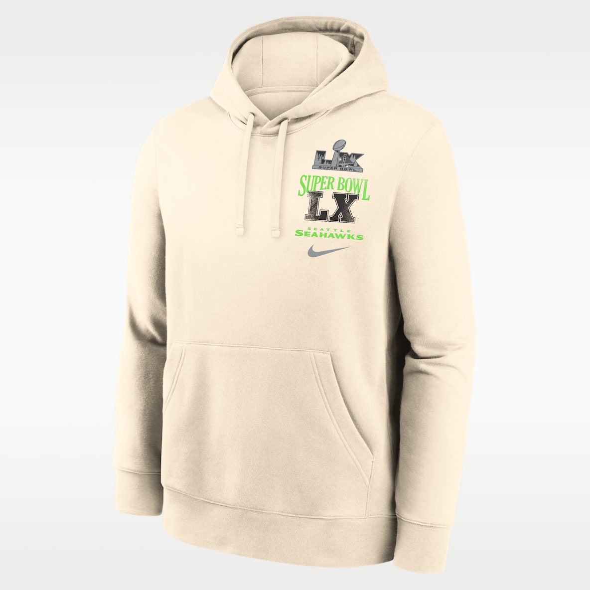 Seattle Seahawks Super Bowl LX Champions Long Ball Club Men's Nike NFL Pullover Hoodie