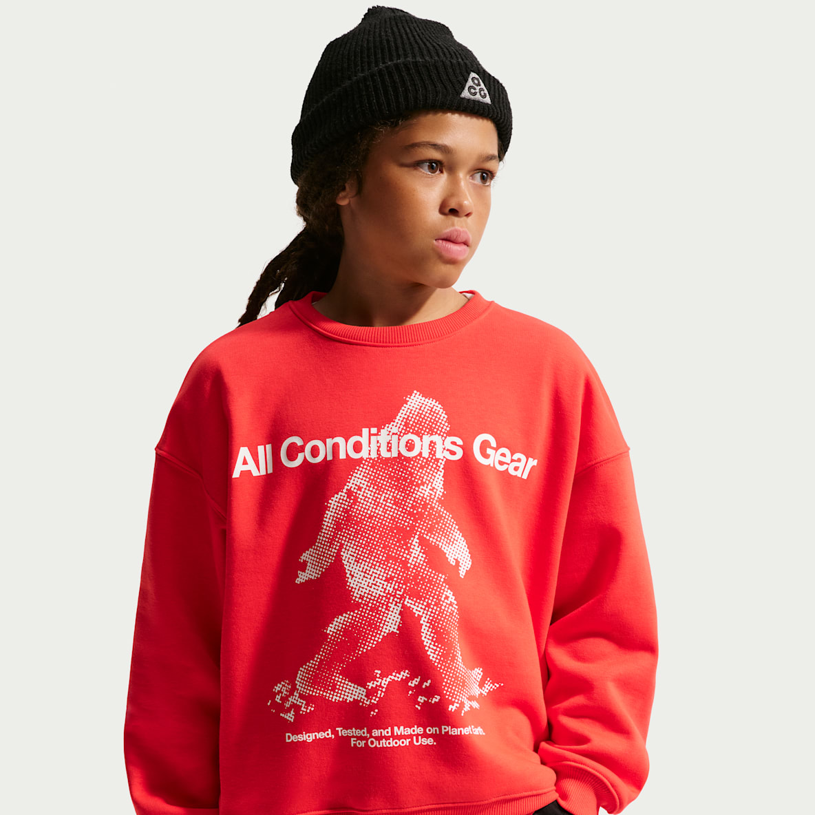 Nike ACG Big Kids' Yeti Crewneck Fleece Top