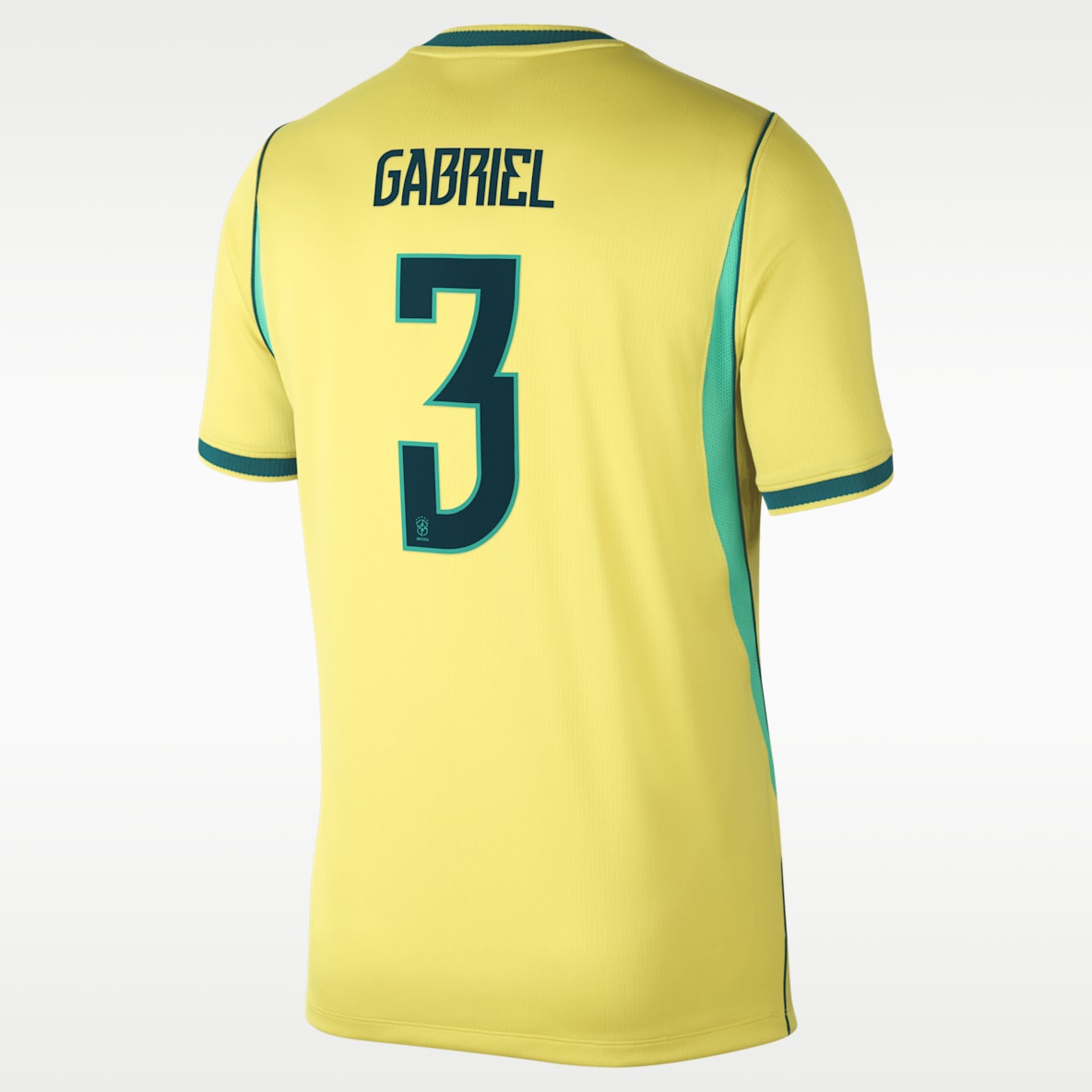 Gabriel Magalhães Brazil National Team 2026 Stadium Home Men's Nike Dri-FIT Soccer Jersey