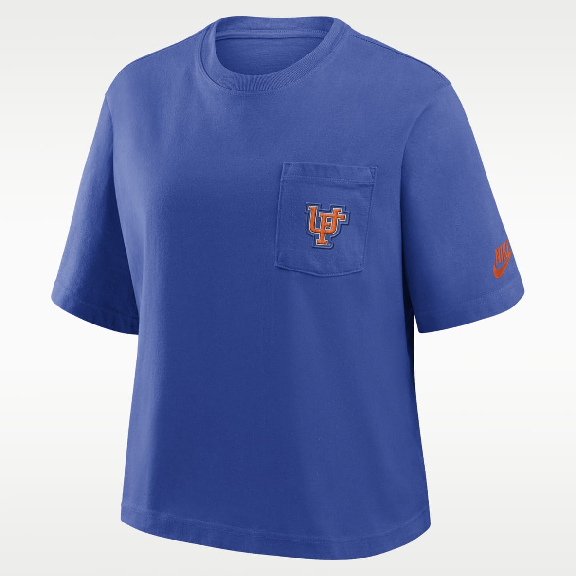 Florida Legacy Pocket Boxy Playera universitaria Nike para mujer