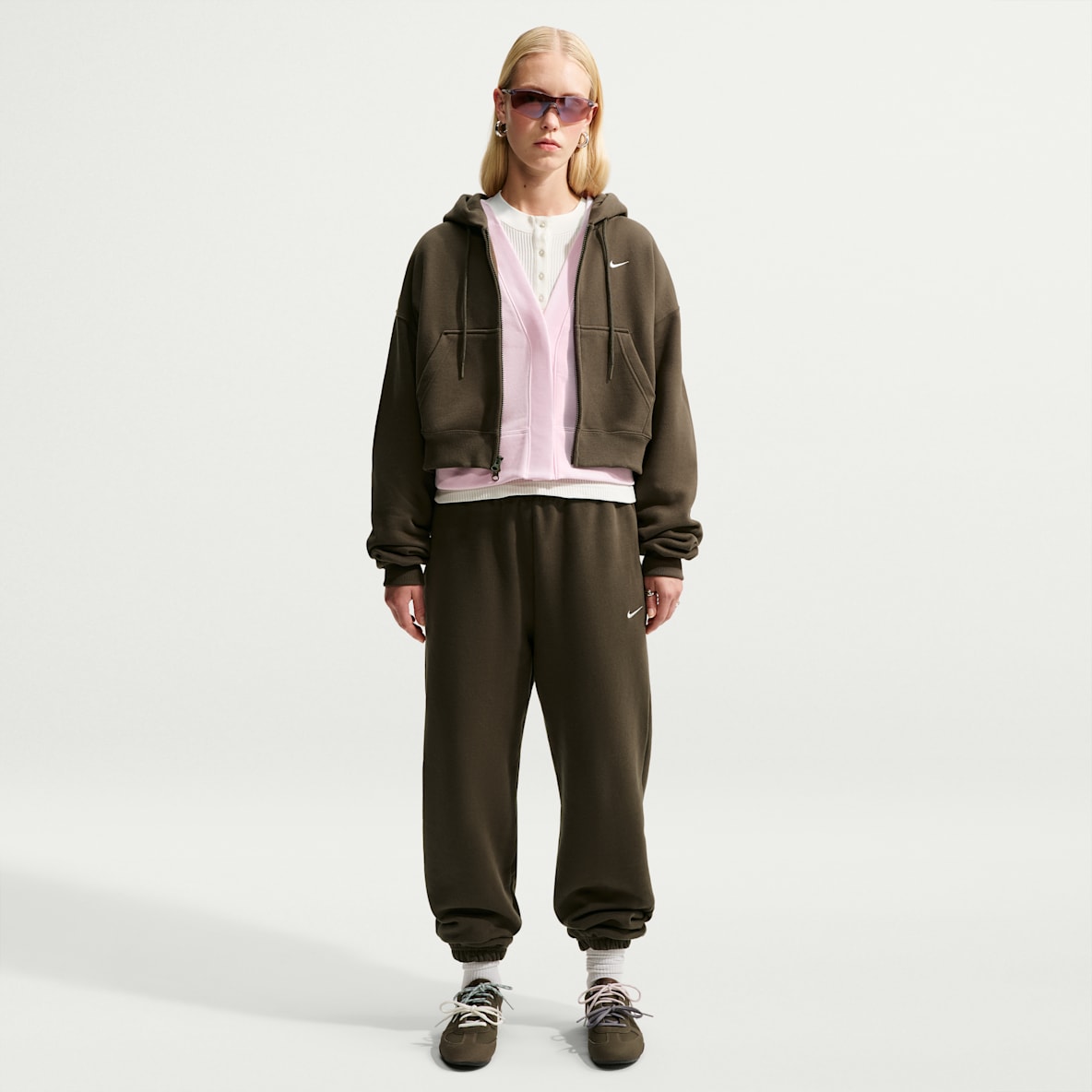 Nike Studio Fleece Medium Weight Women's High-Rise Oversized Cuffed Pants