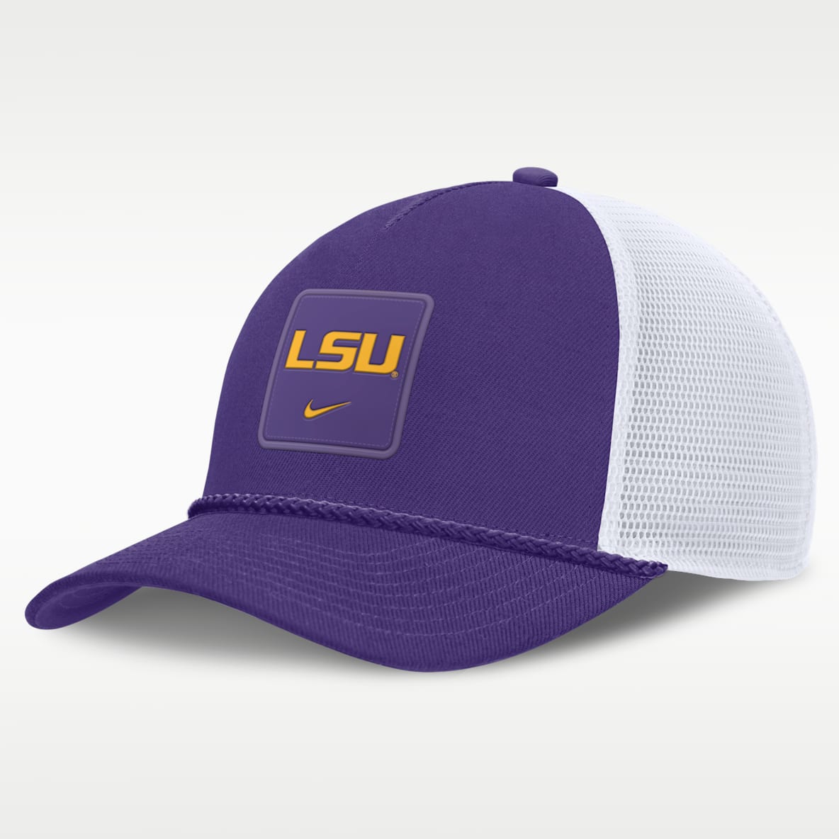 LSU Sideline Gameday Rope Men's Nike College Trucker Adjustable Hat