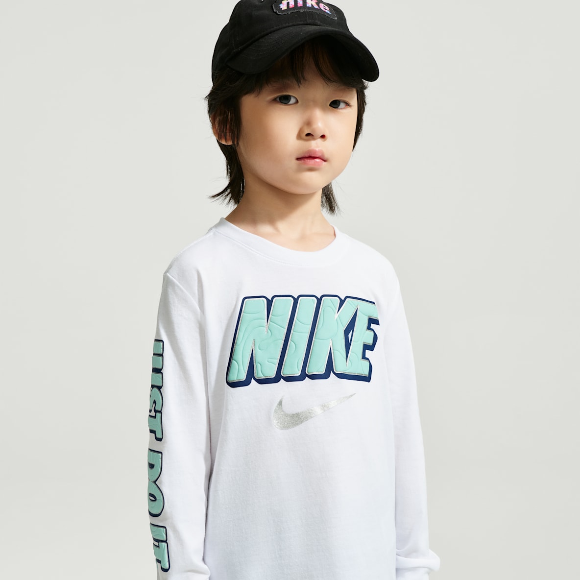 Nike Sportswear Little Kids' Frosted Futura Long-Sleeve T-Shirt