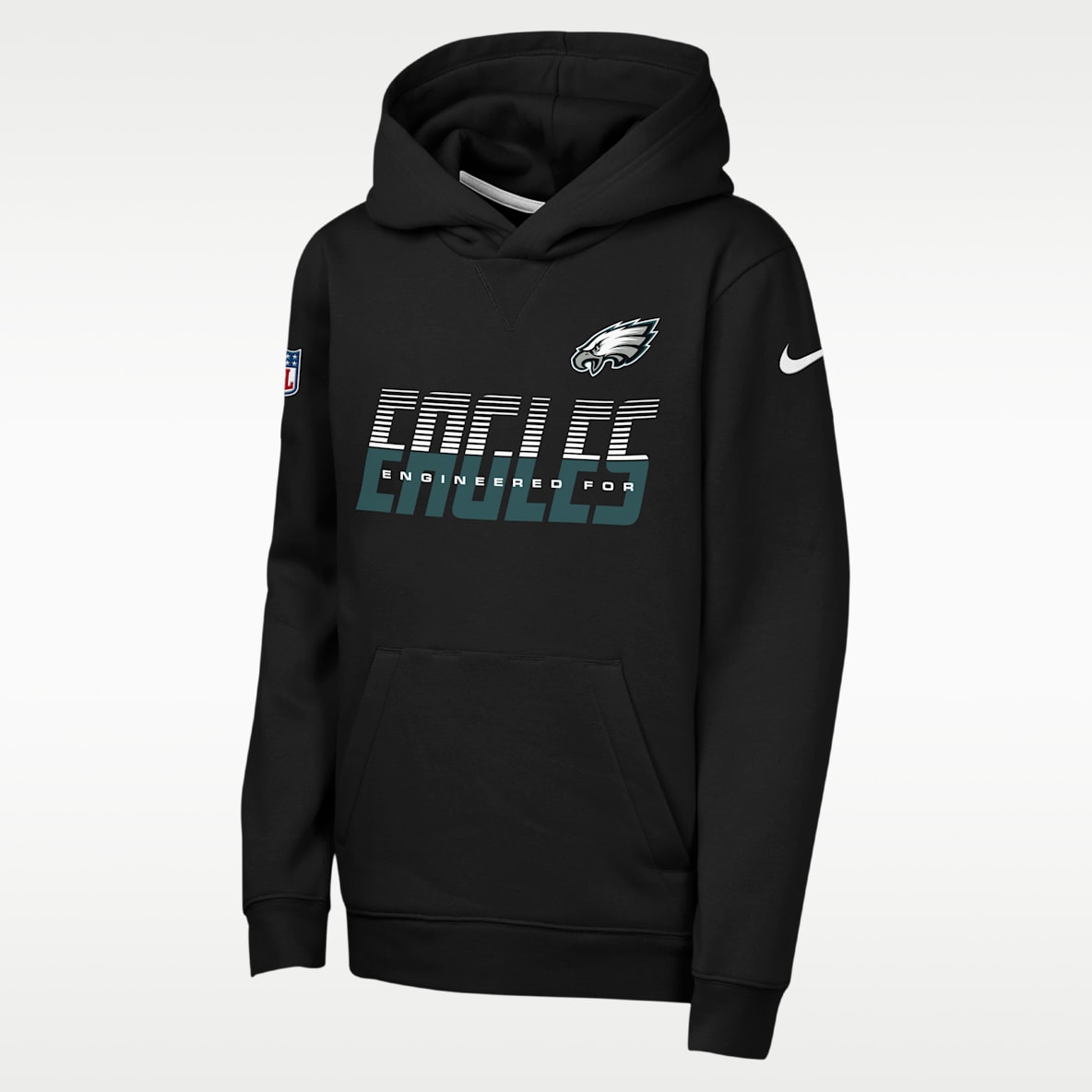 Philadelphia Eagles Sideline Big Kids' Nike NFL Pullover Hoodie