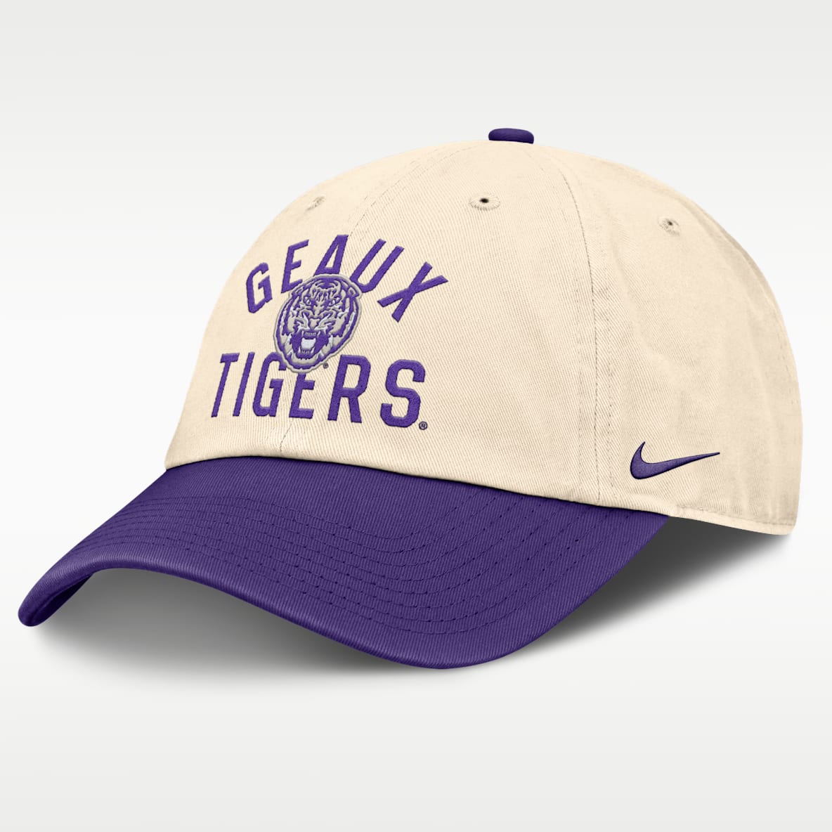 LSU Primetime 2-Tone Club Gorro universitaria Nike ajustable para hombre