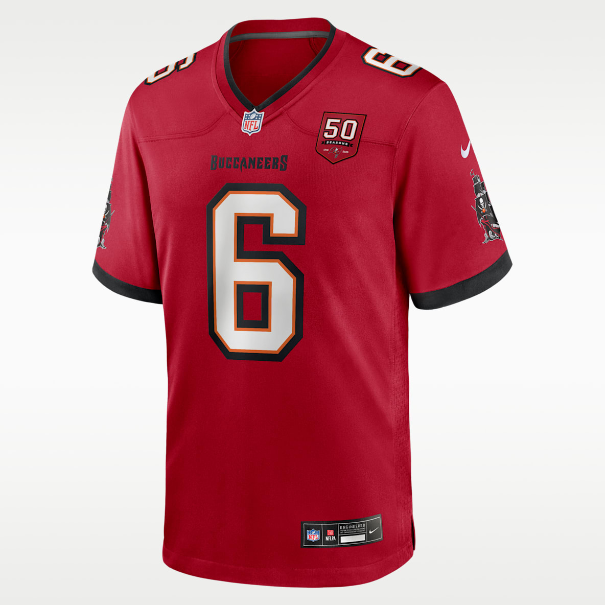 Baker Mayfield Tampa Bay Buccaneers 50th Anniversary Men's Nike NFL Game Jersey