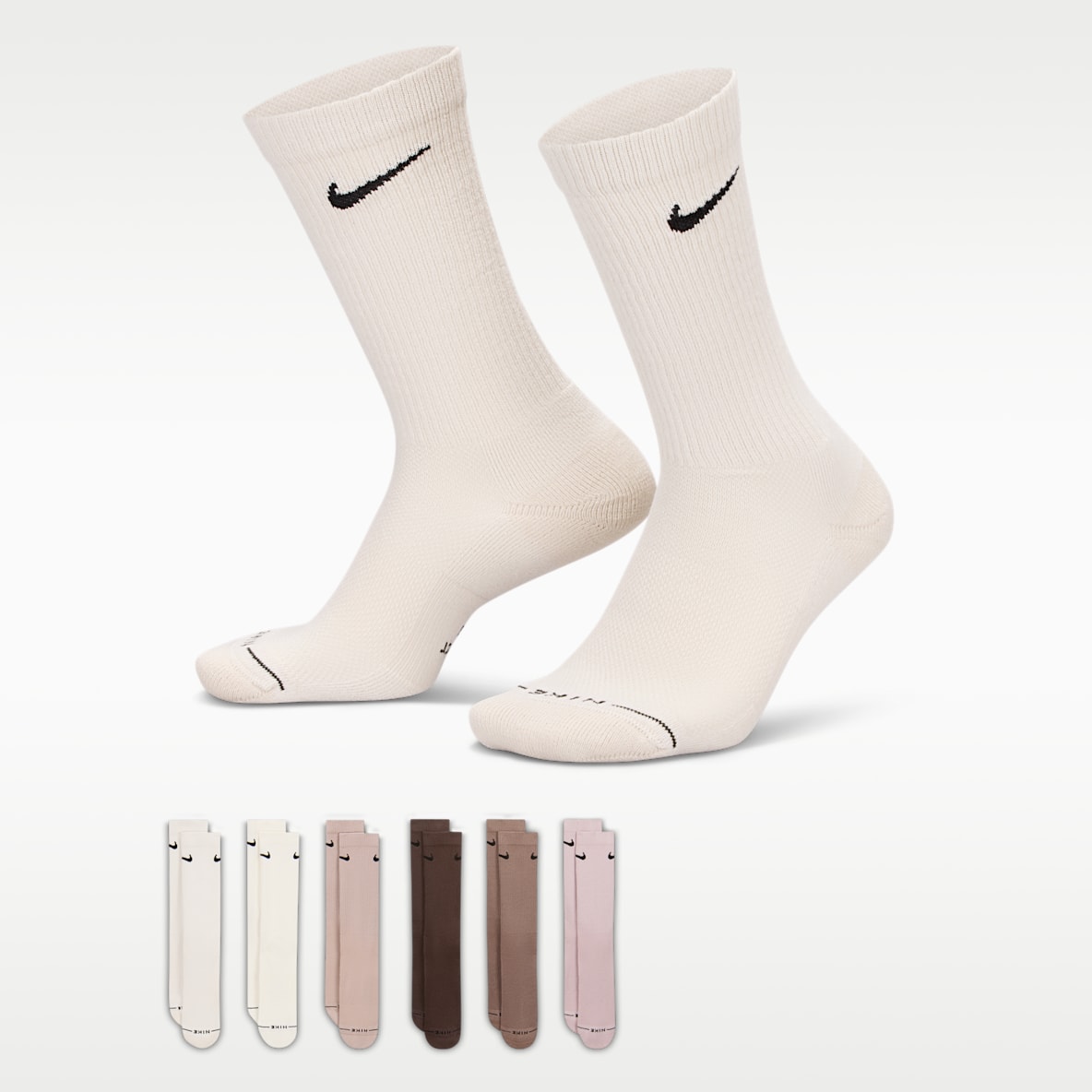 Nike Everyday Elevated Chaussettes mi-mollet (6 paires)