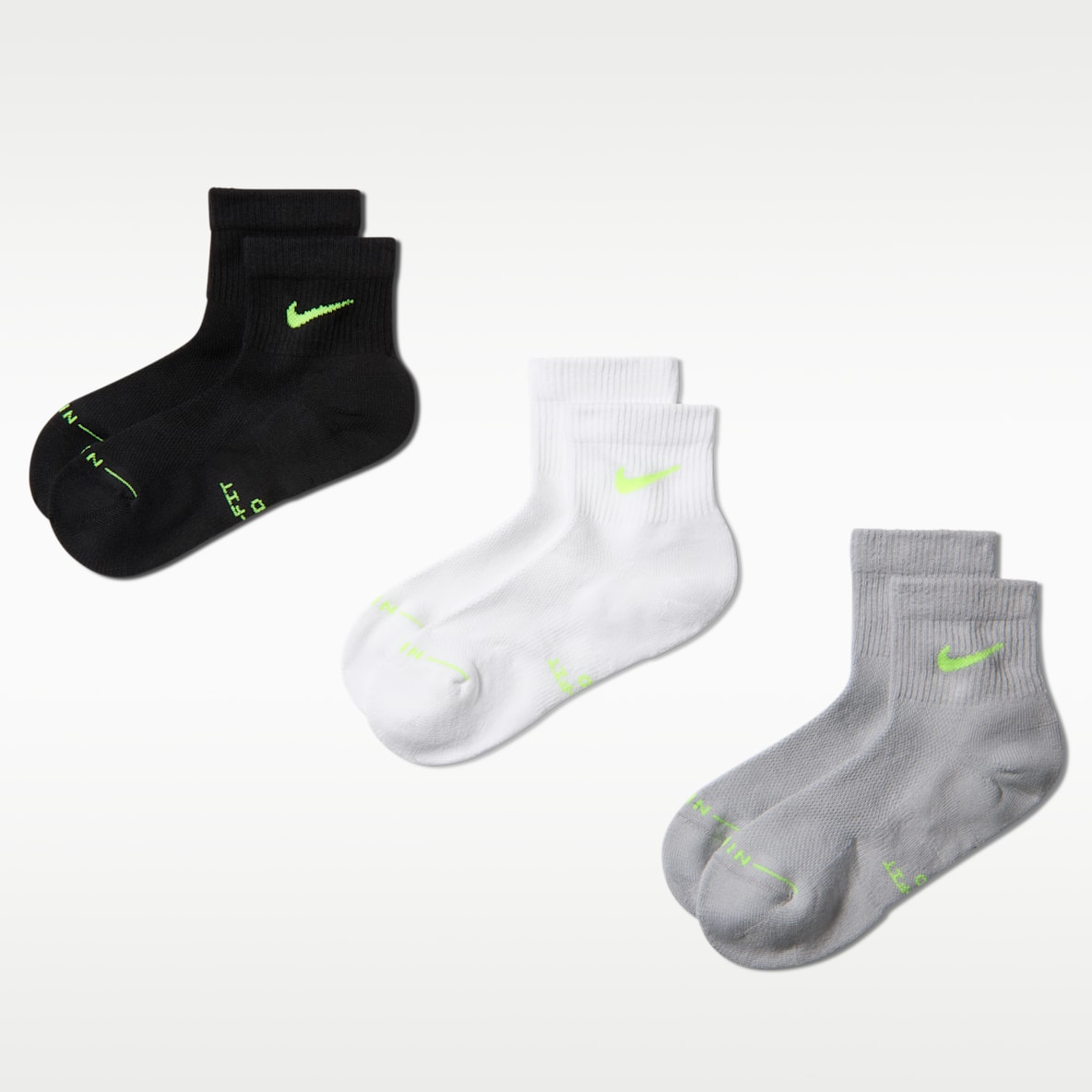 Nike Everyday Elevated Ankle Socks (3 Pairs)