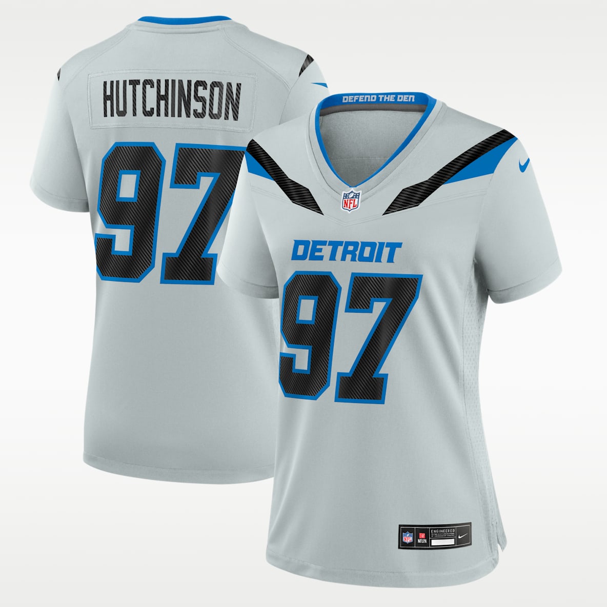 Aidan Hutchinson Detroit Lions Rivalries Collection Women's Nike NFL Game Jersey