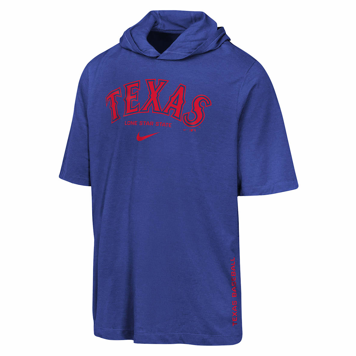 Texas Rangers Playera con gorro Nike Dri-FIT de la MLB para niños talla grande