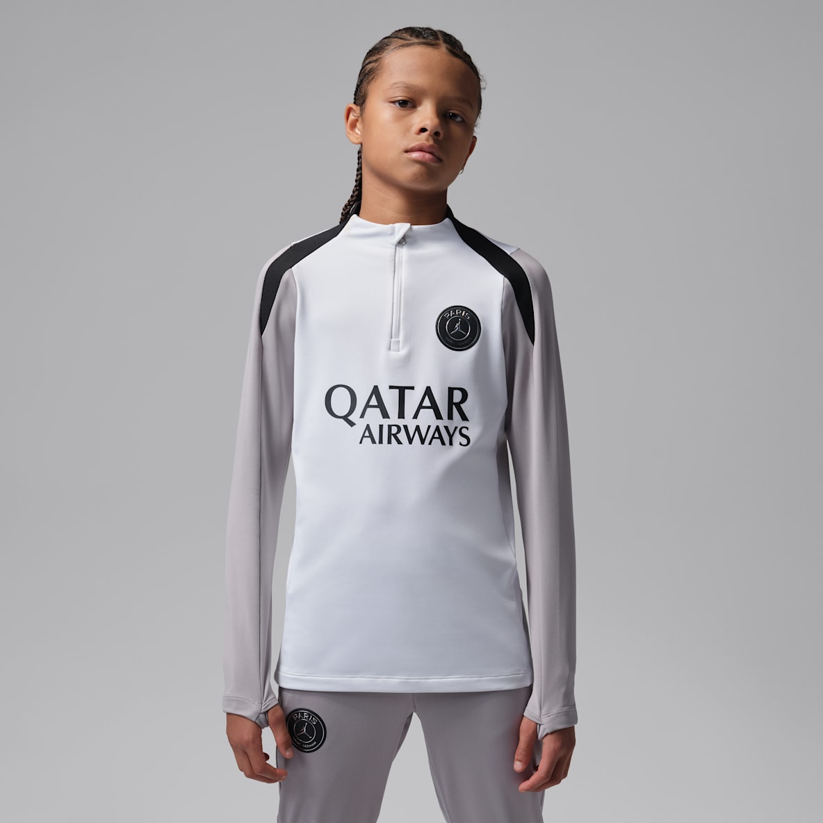 Paris Saint-Germain Strike Night Edition Older Kids' Jordan Dri-FIT Football Knit Drill Top