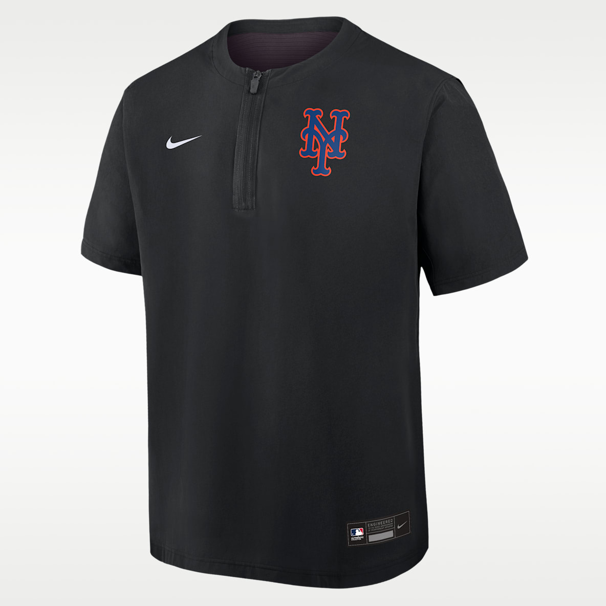 New York Mets Authentic Collection Men's Nike Dri-FIT MLB 1/4-Zip Short-Sleeve Windshirt