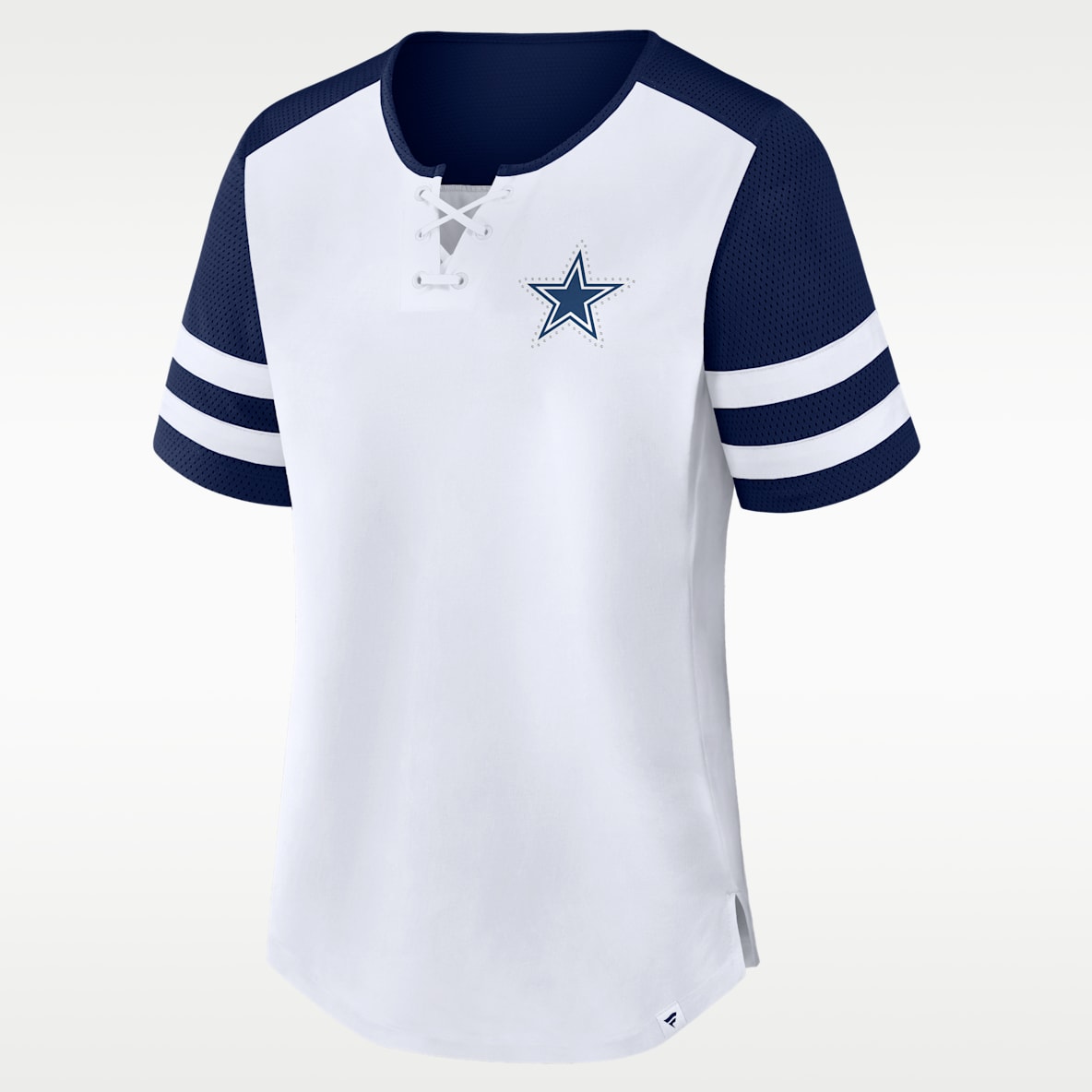 Dallas Cowboys Touchdown Pass Athena Lace-Up Women's Nike NFL T-Shirt