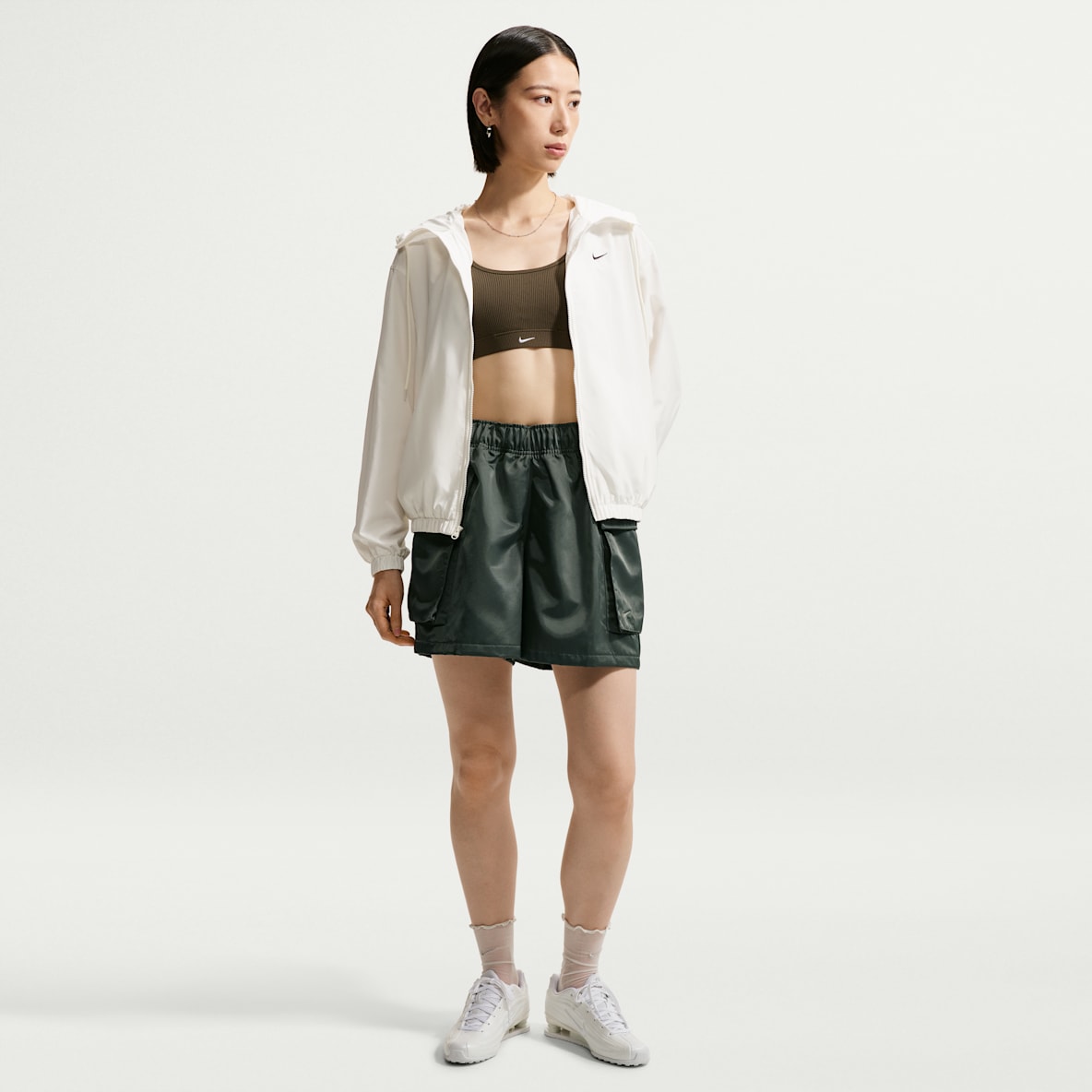 Nike Sportswear Women's Loose Mid-Rise Satin Cargo Shorts