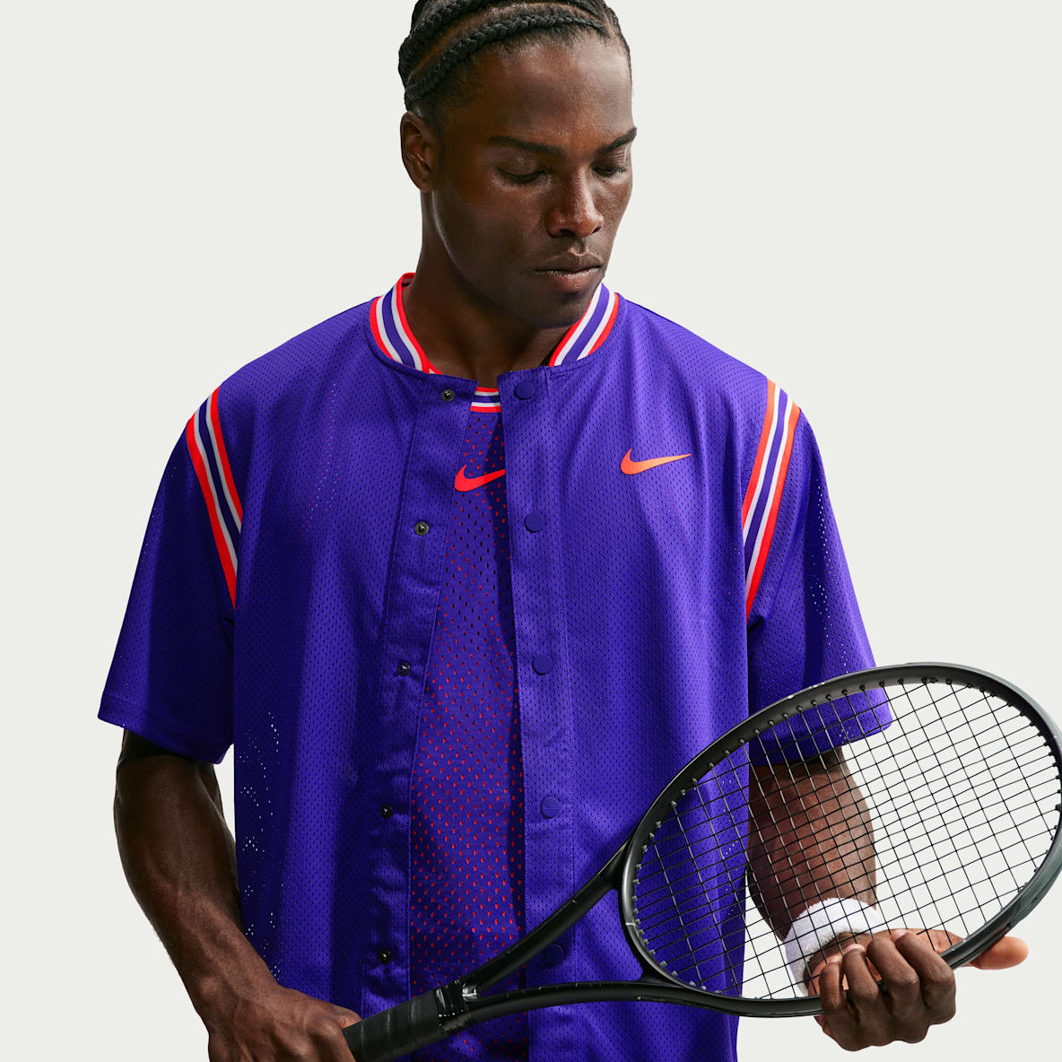 NikeCourt Slam Men's Dri-FIT Button-Up Tennis Top