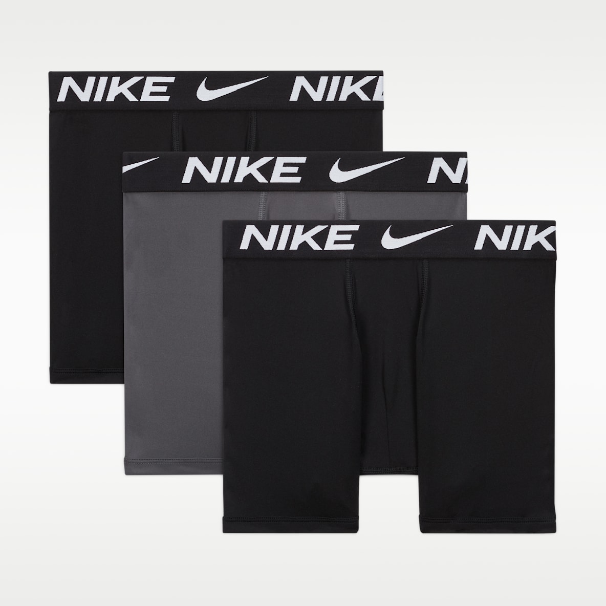 Nike Big Kids' Dri-FIT Solid Boxer Briefs (3-Pack)