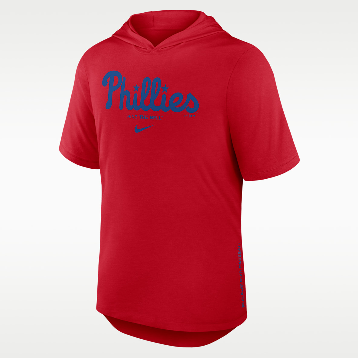 Philadelphia Phillies Arched Wordmark Men's Nike Dri-FIT MLB Hooded T-Shirt