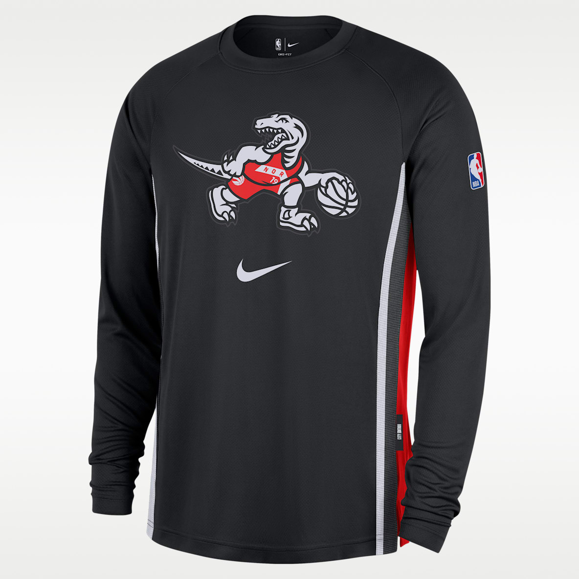 Toronto Raptors City Edition Men's Men's Nike Dri-FIT Long-Sleeve Top