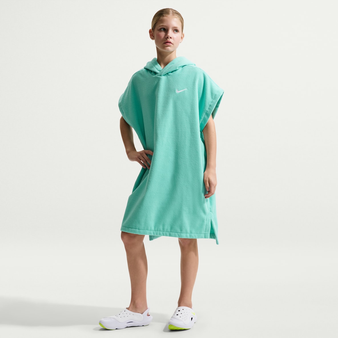 Toalla para cambiarse Natación Nike Playera tipo salida de baño de toalla unisex talla grande