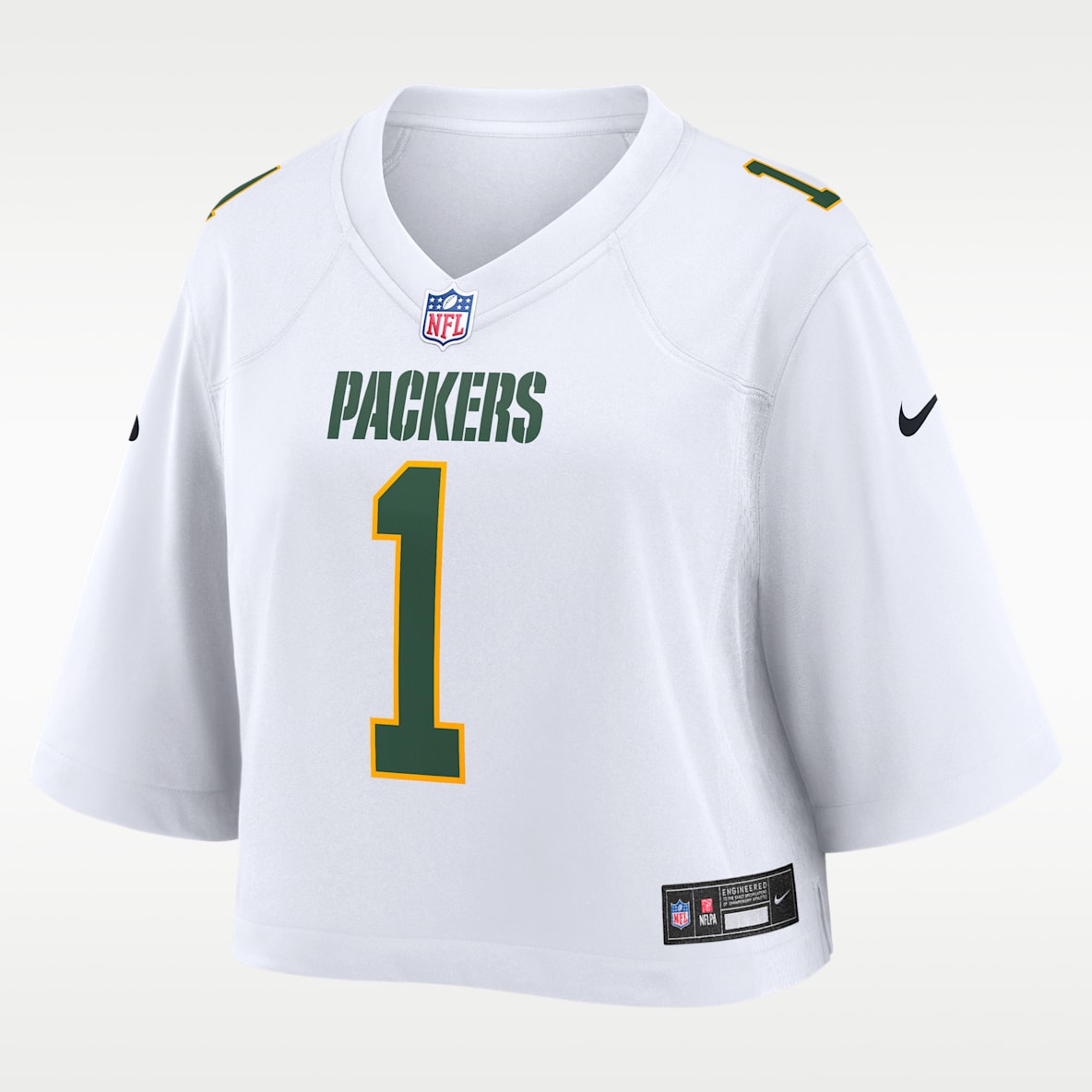 Micah Parsons Green Bay Packers Jersey Nike de la NFL Game Tundra cropped para mujer
