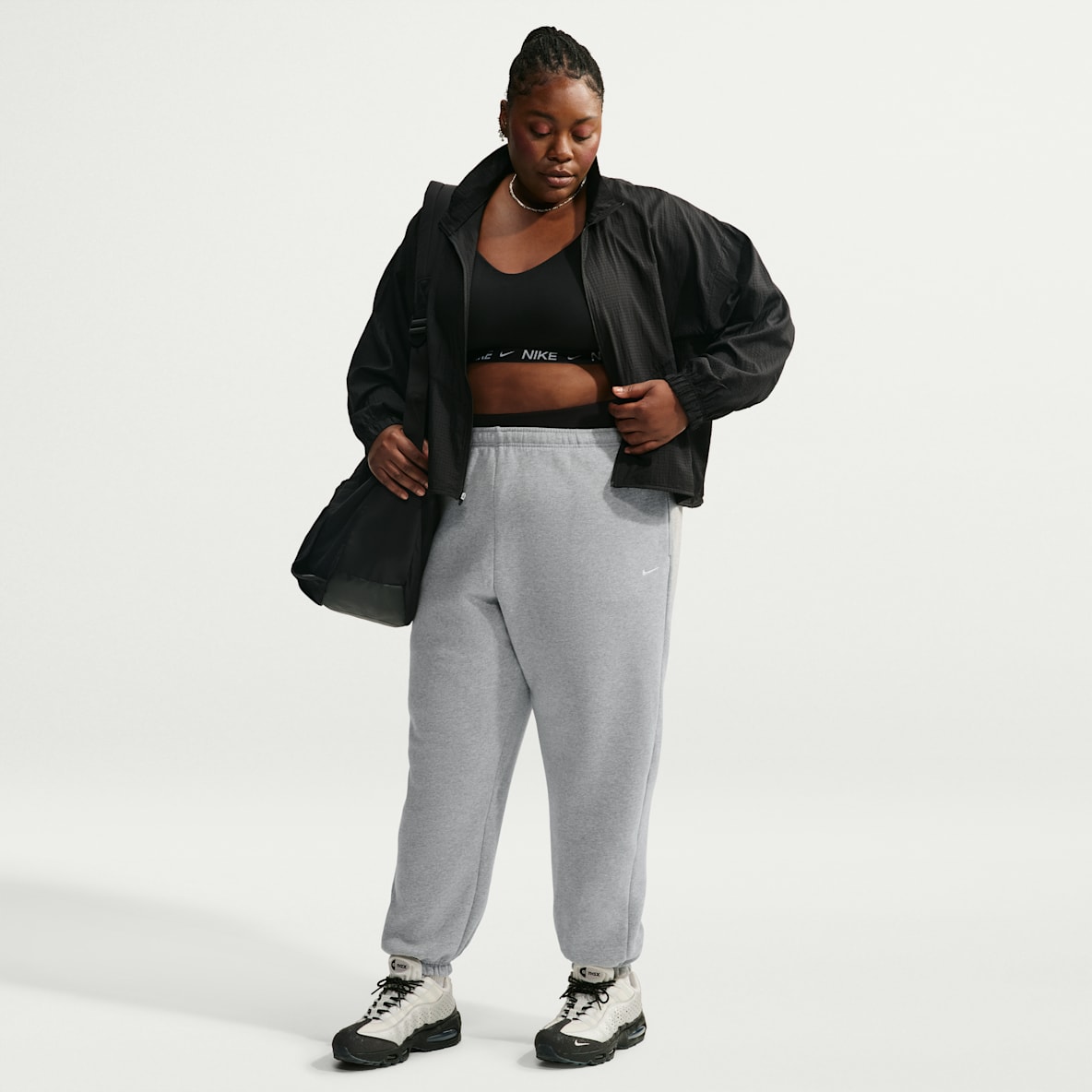Nike Studio Fleece Medium Weight Women's Oversized High-Rise Cuffed Pants