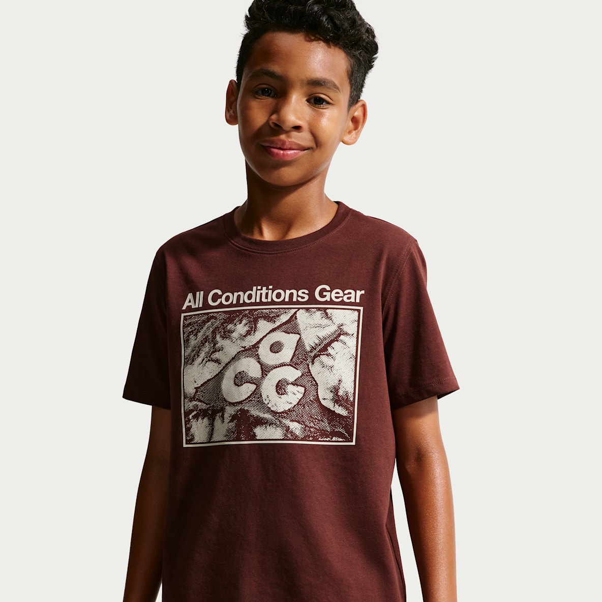 Nike ACG Playera Dri-FIT Topography para niños talla grande