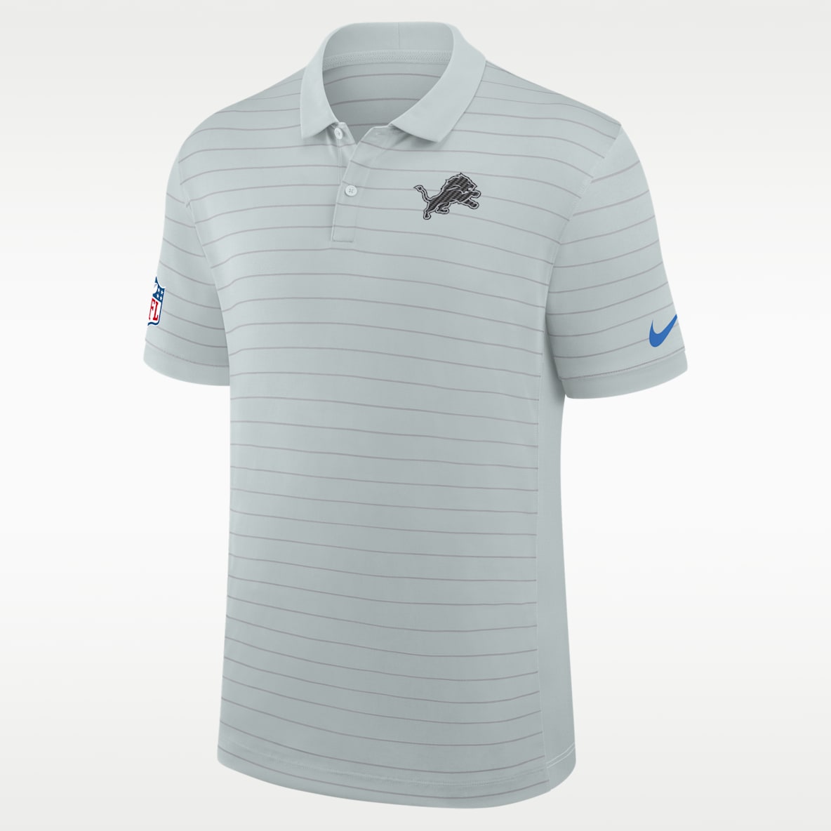 Detroit Lions Rivalries Collection Sideline Victory Striped Men's Nike Dri-FIT NFL Polo