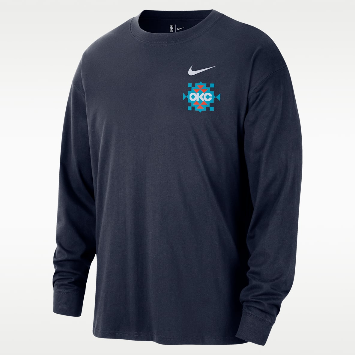 Oklahoma City Thunder Essential City Edition Men's Nike NBA Long-Sleeve T-Shirt