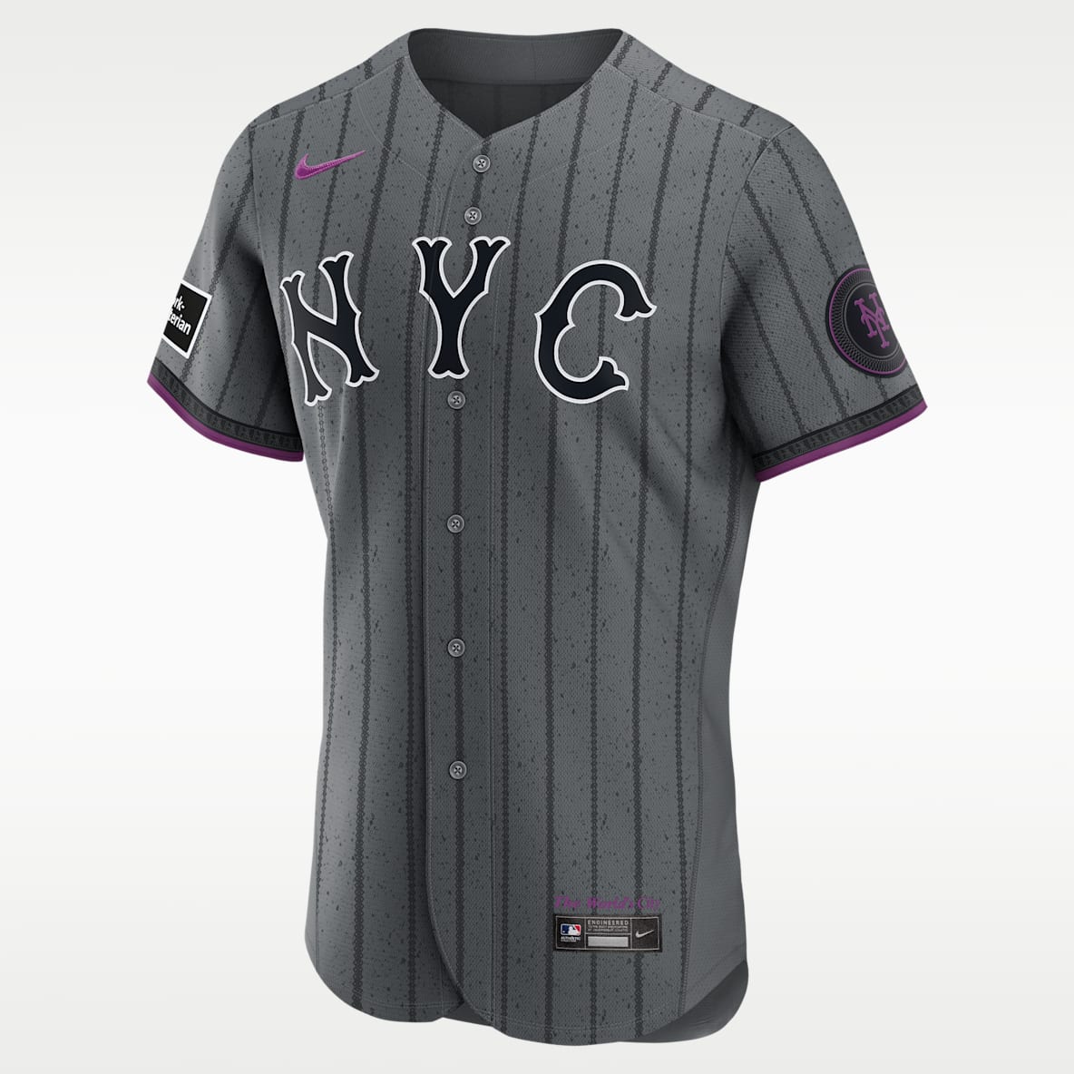 Francisco Lindor New York Mets City Connect Men's Nike MLB Authentic Jersey