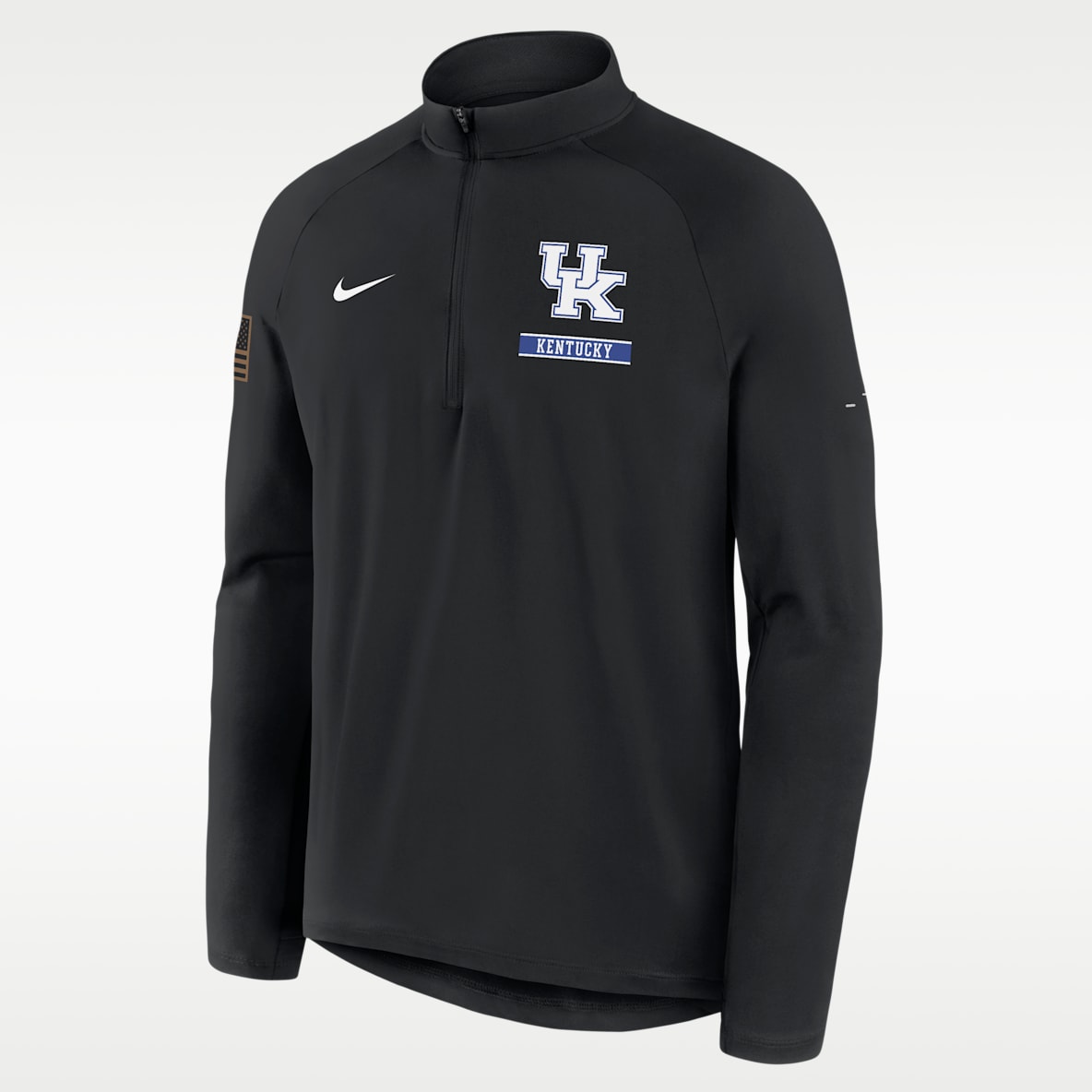 Kentucky 2026 Military Appreciation Stride Men's Nike Dri-FIT College 1/2-Zip Long-Sleeve Top