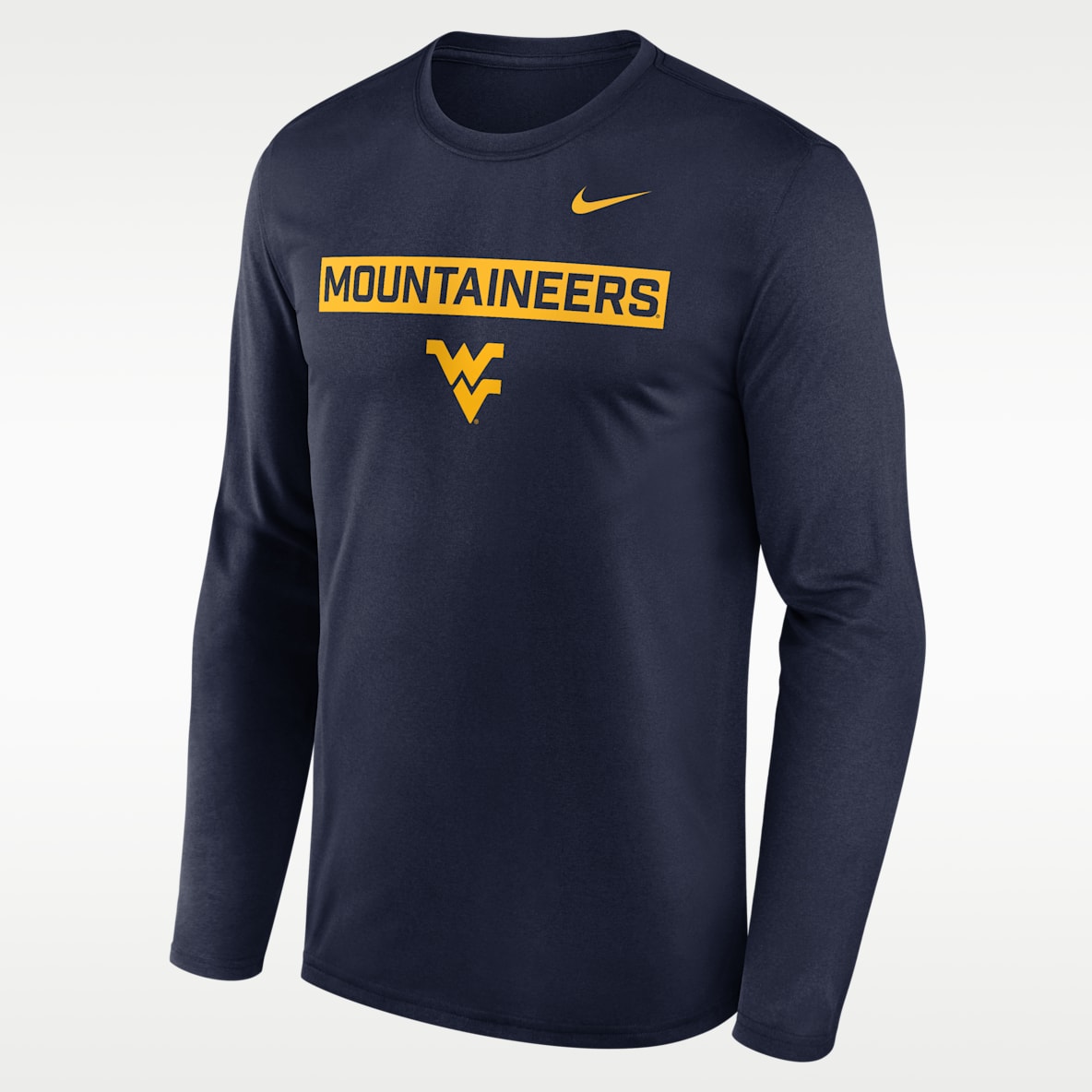 West Virginia Primetime Legend 2-Hit Men's Nike Dri-FIT College Long-Sleeve T-Shirt