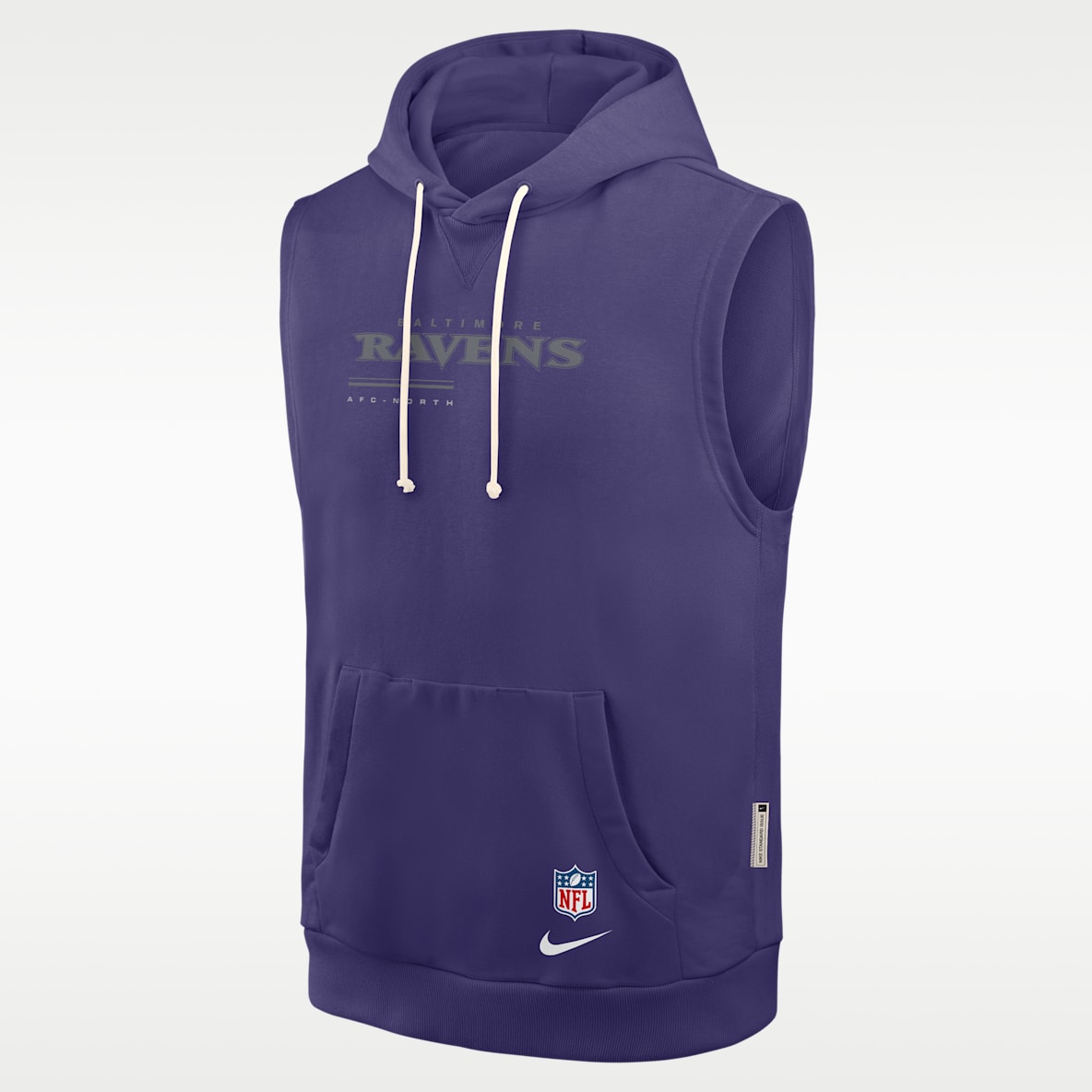 Baltimore Ravens Sideline Men's Nike Dri-FIT NFL Sleeveless Pullover Hoodie